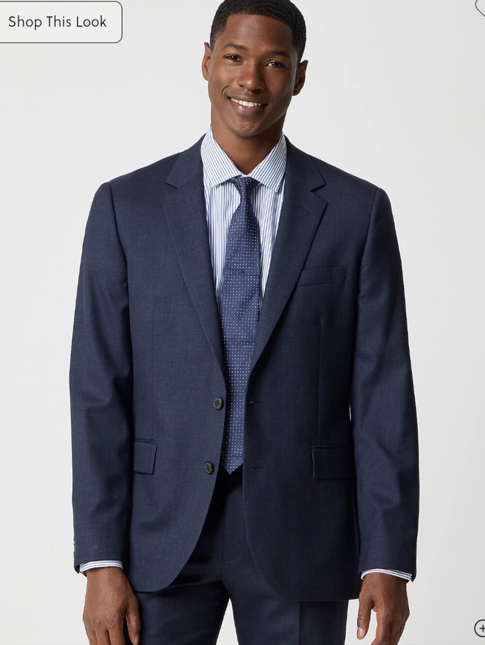 J Crew Factory Slim-fit Thompson worsted wool suit jacket CF871 Size 36S Navy
